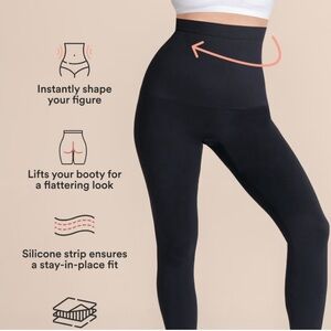 Black High-Waisted Shapermint shaping  Leggings NWT
